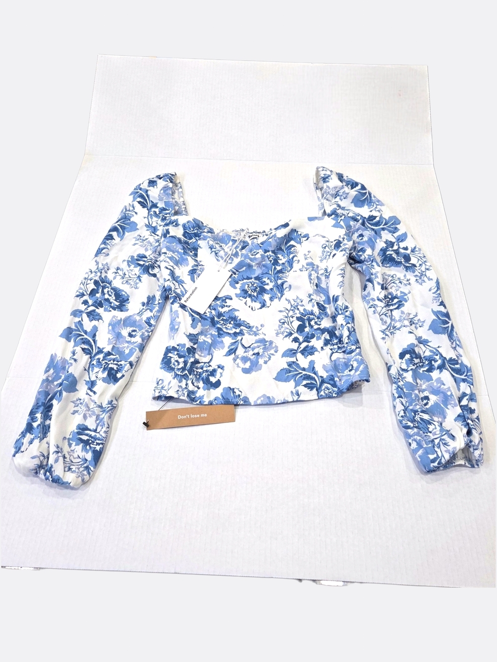 Reformation Reign Top in Olympia Floral | Romantic Puff Sleeve - Size 4 NWT